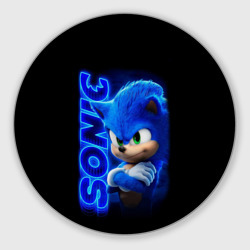 Круглый коврик для мышки Sonic