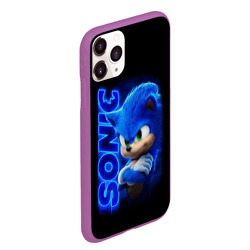 Чехол для iPhone 11 Pro Max матовый Sonic - фото 2