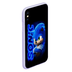 Чехол для iPhone XS Max матовый Sonic - фото 2