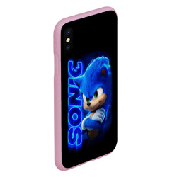 Чехол для iPhone XS Max матовый Sonic - фото 2