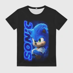 Женская футболка 3D Sonic