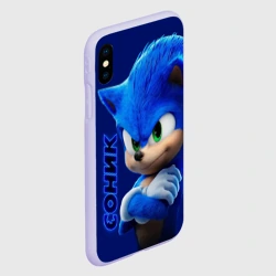 Чехол для iPhone XS Max матовый Sonic - фото 2