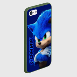 Чехол для iPhone 5/5S матовый Sonic - фото 2