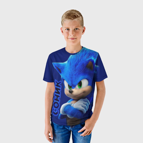 Детская футболка 3D Sonic, цвет 3D печать - фото 3