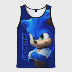 Мужская майка 3D Sonic