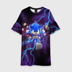 Детское платье 3D Sonic