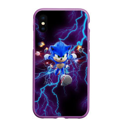 Чехол для iPhone XS Max матовый Sonic