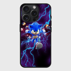 Чехол силиконовый для Apple iPhone 15 Pro матовый Sonic