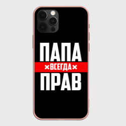 Чехол для iPhone 12 Pro Папа всегда прав