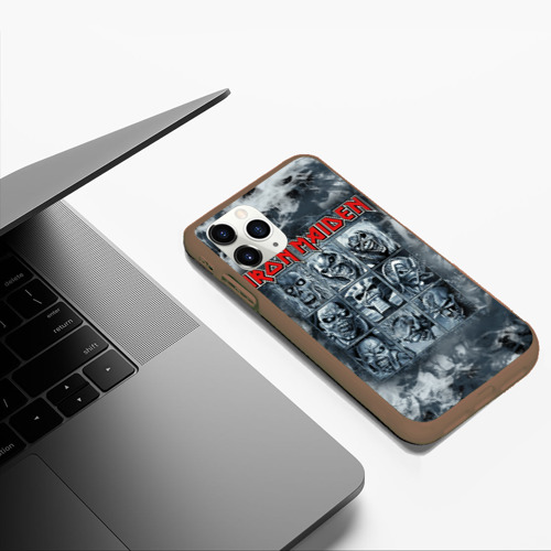 Чехол для iPhone 11 Pro Max матовый Iron Maiden, цвет коричневый - фото 5