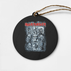 Деревянная игрушка круг Iron Maiden