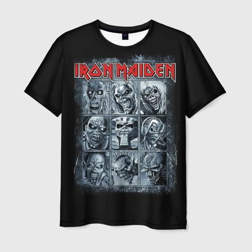 Мужская футболка с принтом Iron Maiden, вид спереди №1