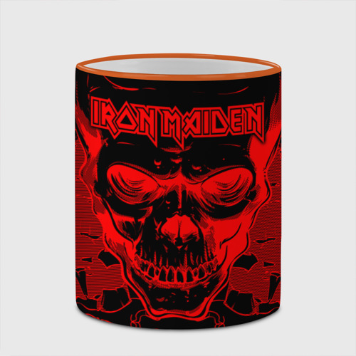 Кружка с полной запечаткой Iron Maiden, цвет Кант оранжевый - фото 4
