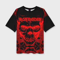 Женская футболка oversize 3D Iron Maiden