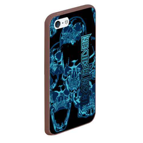 Чехол для iPhone 5/5S матовый Iron Maiden, цвет коричневый - фото 3