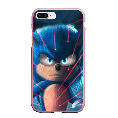 Чехол для iPhone 7Plus/8 Plus матовый Sonic, цвет розовый