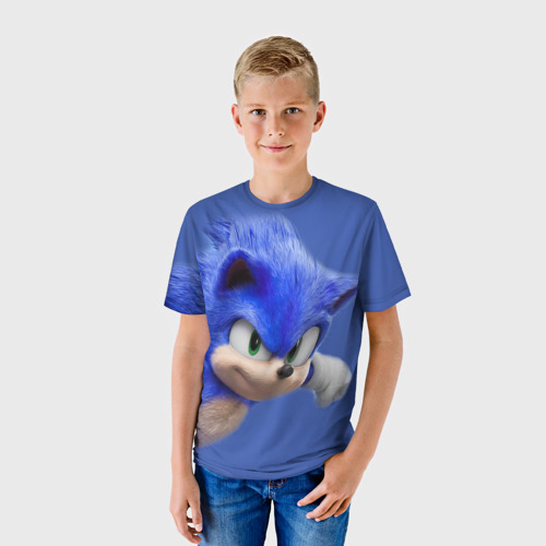 Детская футболка 3D Sonic, цвет 3D печать - фото 3