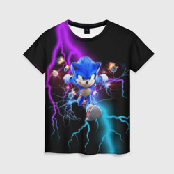 Женская футболка 3D Sonic