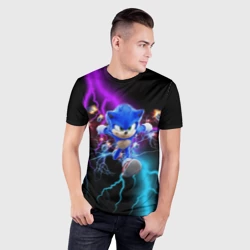 Мужская футболка 3D Slim Sonic - фото 2