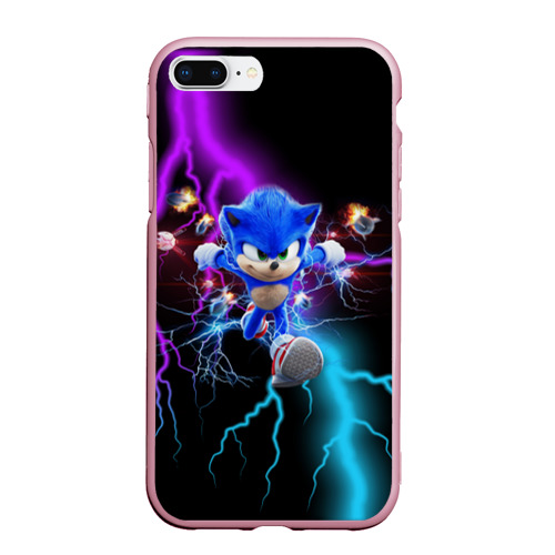 Чехол для iPhone 7Plus/8 Plus матовый Sonic, цвет розовый