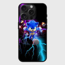 Чехол силиконовый для Apple iPhone 15 Pro матовый Sonic