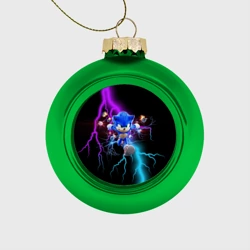 Ёлочный шар стеклянный/пластиковый Sonic