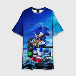 Детское платье 3D Sonic
