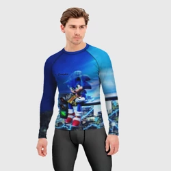 Мужской рашгард 3D Sonic - фото 2