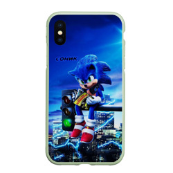 Чехол для iPhone XS Max матовый Sonic