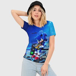 Женская футболка 3D Slim Sonic - фото 2