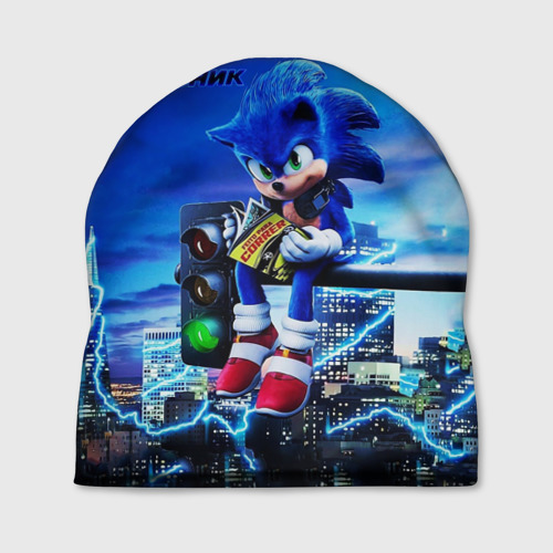 Шапка 3D Sonic