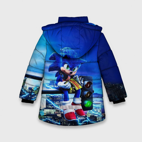 Зимняя куртка для девочек 3D Sonic, цвет красный - фото 2