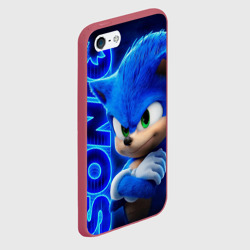 Чехол для iPhone 5/5S матовый Sonic - фото 2