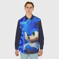 Мужская рубашка oversize 3D Sonic - фото 2