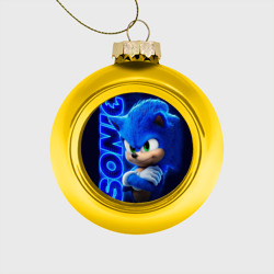 Ёлочный шар стеклянный/пластиковый Sonic