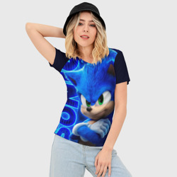 Женская футболка 3D Slim Sonic - фото 2