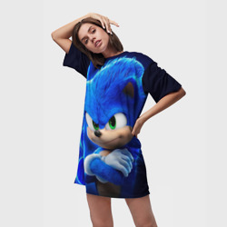 Платье-футболка 3D Sonic - фото 2