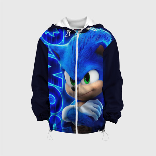 Детская куртка 3D Sonic, цвет белый