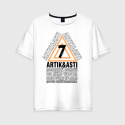 Женская футболка хлопок Oversize Artik & Asti