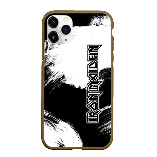 Чехол для iPhone 11 Pro Max матовый Iron Maiden, цвет коричневый