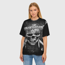 Женская футболка oversize 3D Iron Maiden Айрон майден - фото 2
