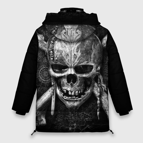 Женская зимняя куртка Oversize Iron Maiden Айрон майден, цвет черный - фото 2