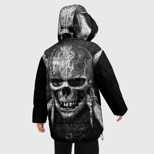 Женская зимняя куртка Oversize Iron Maiden Айрон майден, цвет черный - фото 4