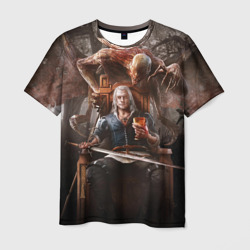 Кровь и Ведьмак – Мужская футболка 3D с принтом купить со скидкой в -26%