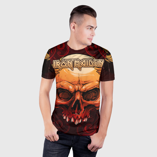 Мужская футболка 3D Slim Iron Maiden, цвет 3D печать - фото 3