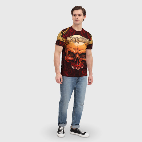 Мужская футболка 3D Iron Maiden, цвет 3D печать - фото 5