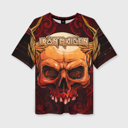 Женская футболка oversize 3D Iron Maiden