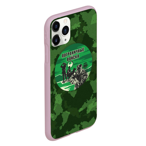Чехол для iPhone 11 Pro матовый Пограничные Войска, цвет розовый - фото 3