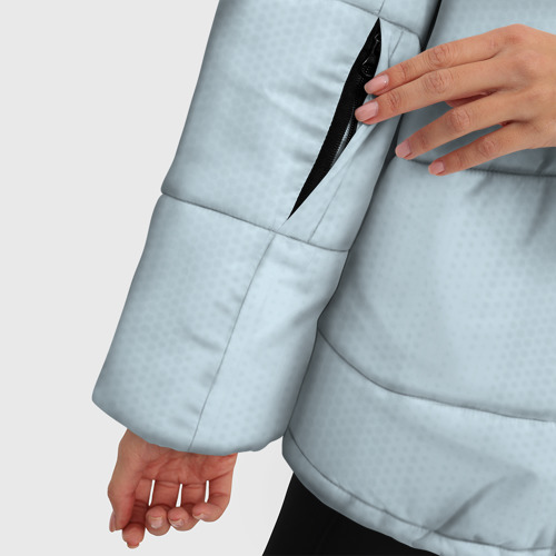 Женская зимняя куртка Oversize Смолов Сельта Домашняя 2020, цвет светло-серый - фото 6