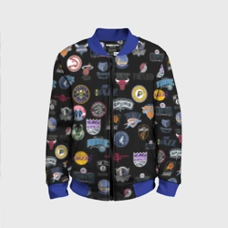 Детский бомбер 3D NBA Pattern